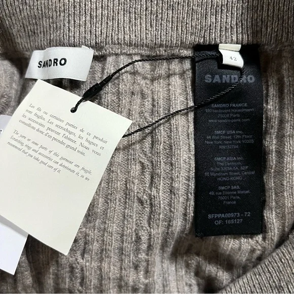 NWT Sandro Wool Alpaca Jogger pants - Picture 15 of 16